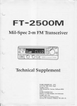 Yaesu FT-2500M service manual
