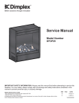 DFOP25 25" OptiMyst Firebox Service Manual
