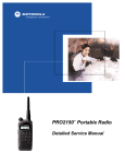 PRO2150 Portable Radio Detailed Service Manual