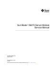 Sun Blade X6270 Server Module Service Manual