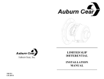 Limited Slip Installation Manual