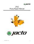 Jacto JP42 Pump Repair Manual