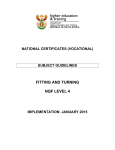 FITTING AND TURNING NQF LEVEL 4