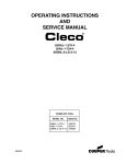 operating instructions and service manual