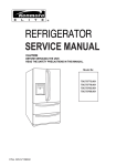 Service Manual - Appliance Factory Parts