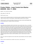 Lower Control Arm Washer #04043B