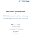 STD813 - Stericool Sterilizer Range Installation Qualification Report v9