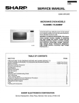 MICROWAVE OVEN MODELS R-420BK / R