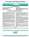 SF PLUNGER PUMP SERVICE MANUAL