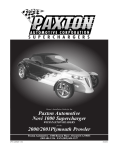 Plymouth Prowler - Paxton Superchargers