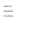 Passport 12m Patient Monitor Service Manual