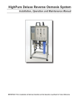 HighPure Deluxe Reverse Osmosis System