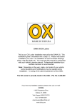 DANA 30 OX Locker This is your OX Locker installation
