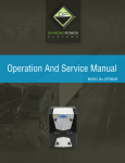 Operation And Service Manual