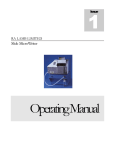 Slide MicroWriter Operating Manual Issue 1