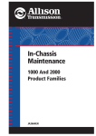 In-Chassis Maintenance 1000 and 2000 Product Families