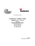 HYDRAULIC TUBING TONG - Al