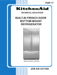 Built-In French Door Bottom-Mount Refrigerator