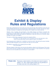 2013 Display Rules & Regulations