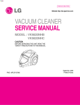 VACUUM CLEANER SERVICE MANUAL