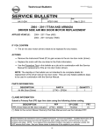 NISSAN RECALL CAMPAIGN BULLETIN