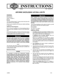 Air Wing Saddlebag Lid Rail Lights Instruction - Harley