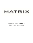 T7xI-01 TreadmIll SerVICe maNUal