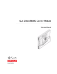 Sun Blade T6320 Server Module Service Manual