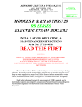 Product Manual - Reimers Electra Steam, Inc.