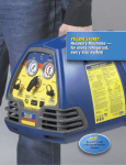 YELLOW JACKET Recovery Machines — for every refrigerant, every