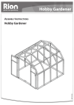 Rion Hobby Gardener Assembly Instructions