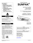 Sunpak Owners Installation Manual
