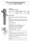 installation and service manual nil – d - 69 wc flusher