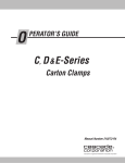C, D & E-Series Carton Clamps