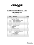 40-6522 Automatic Rotating Laser Service Manual