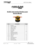 40-6537 Auto-leveling Rotating Laser Service Manual