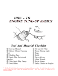 HOW - TO ENGINE TUNE-UP BASICS