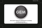2014 Owner`s Manual - GEM Electric Car Sales