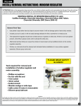 install/removal instructions: window regulator