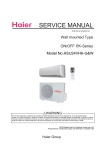 SERVICE MANUAL - Haier Ductless Air