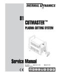 Thermal Dynamics CutMaster 81 Service