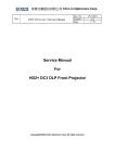 Service Manual For HD2+ DC3 DLP Front Projector - e-ASP