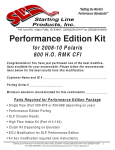 Performance Edition Kit - Starting Line Products