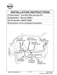 INSTALLATION INSTRUCTIONS