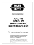ACCU-Pro MODEL 670 SEMI-AUTOMATIC