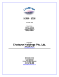 Chatoyer Holdings Pty. Ltd.