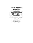 Code of Safe Practices - Ghilotti Construction Company