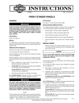Front Stinger Wheels Instruction Sheet - Harley