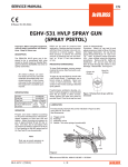 EGHV-531 HVLP SPRAY GUN (SPRAY PISTOL)