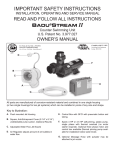 Badu Stream II Owners Manual